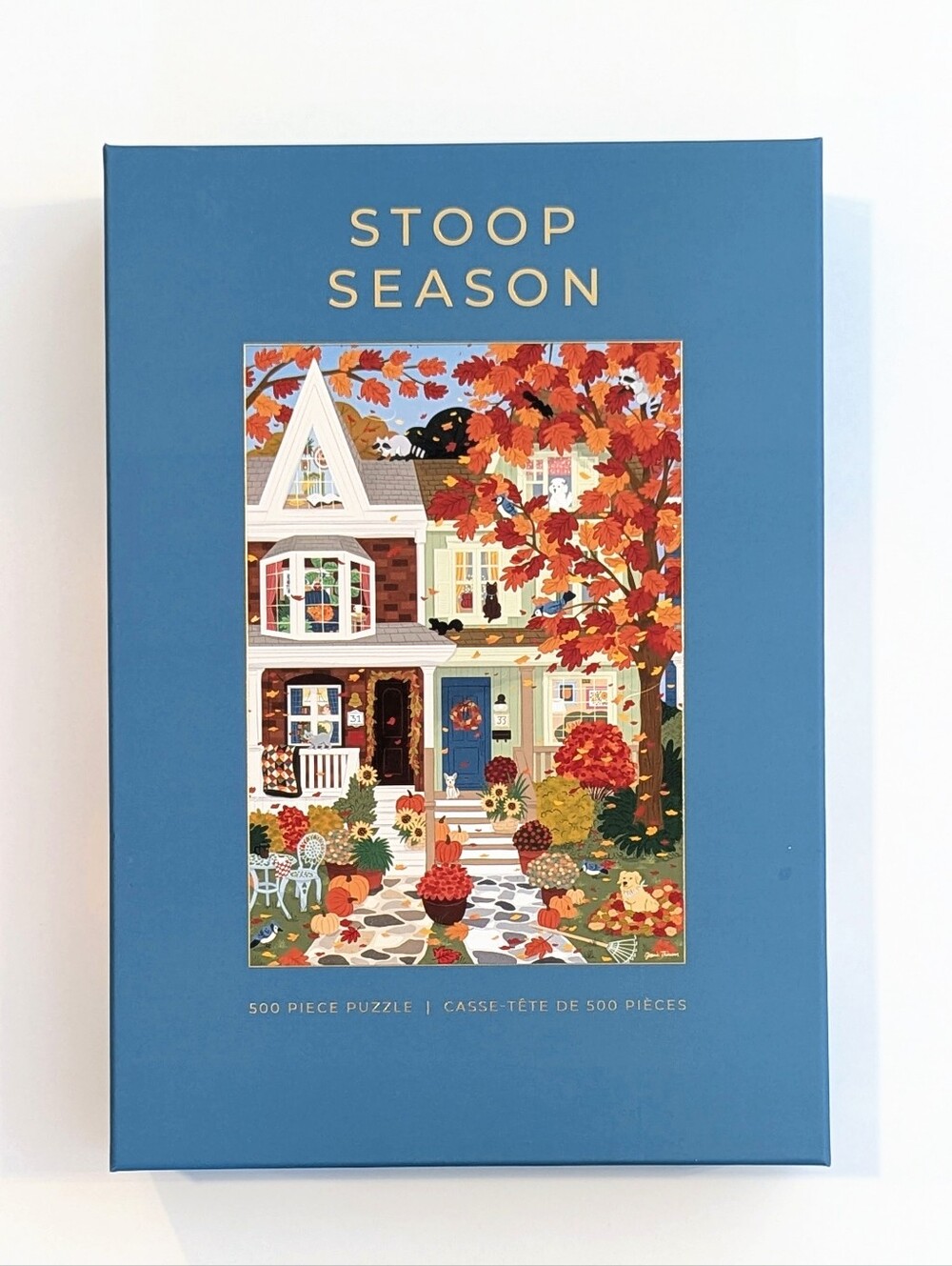 Hobbry Puzzle "Stoop Season" 500-Piece Jigsaw Puzzle (Brand New / Sealed)